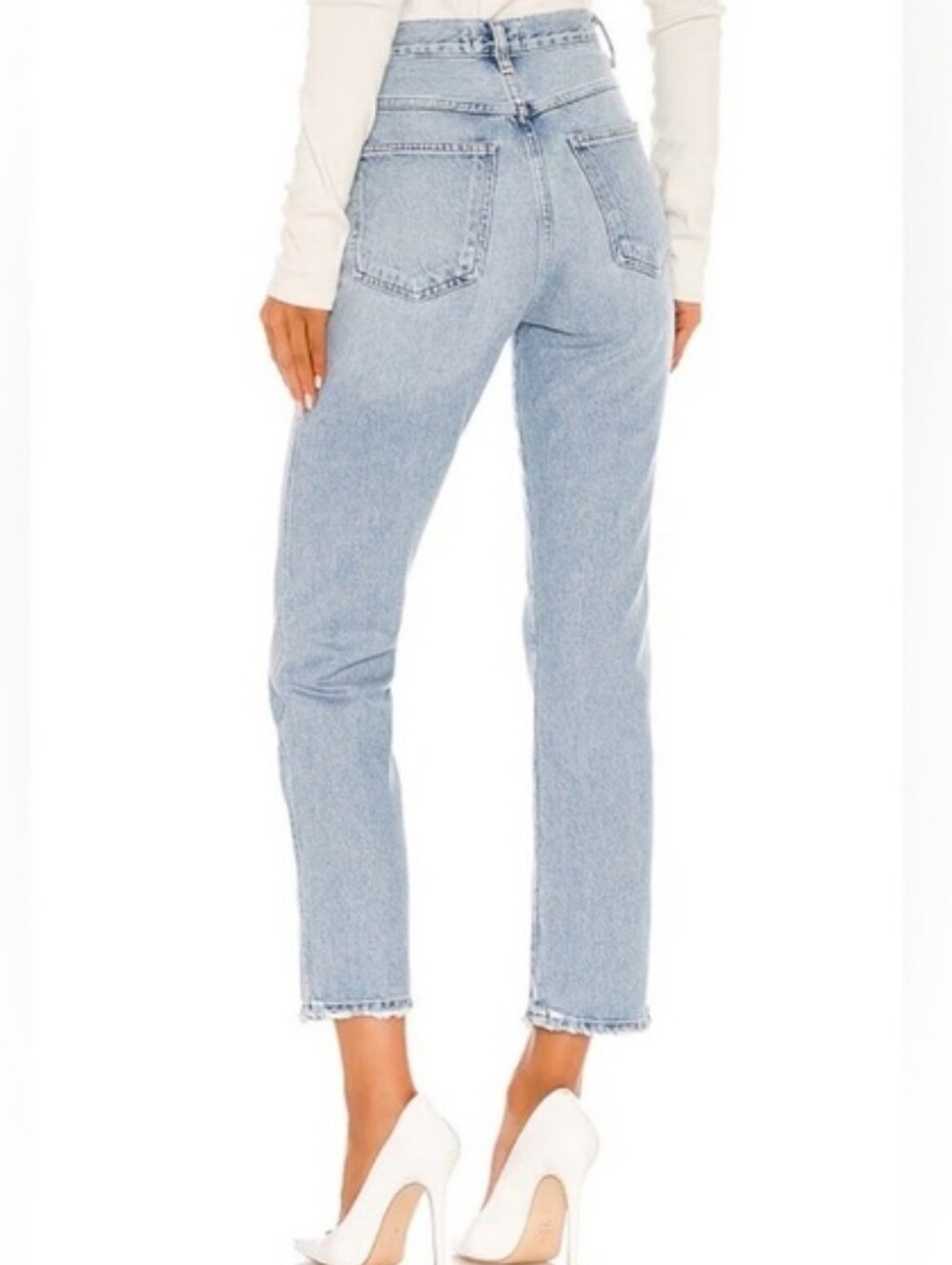 Agolde Pinch Waist High Rise Kick Jeans in Riptide Size 26 - Picture 4 of 8